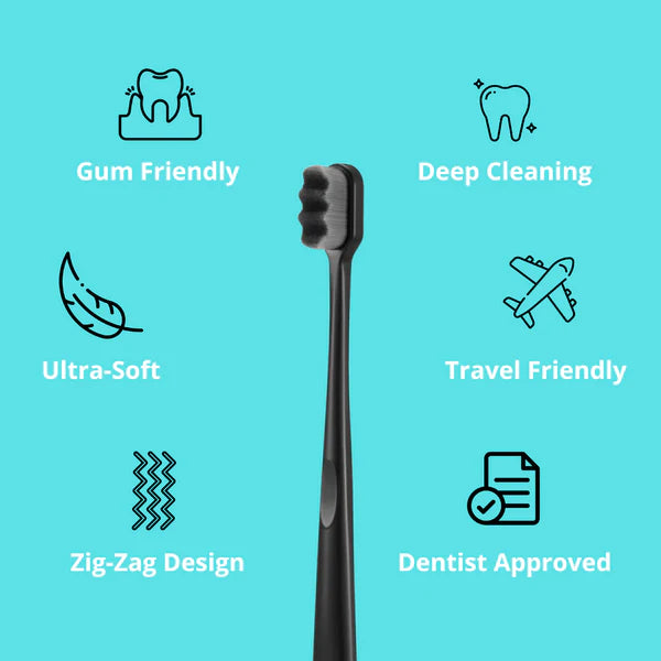 NANO TOOTHBRUSH & TRAVEL CASE فرشاة أسنان نانو وحقيبة سفر