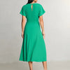 Lipsy Green Knot Side Midi Dress