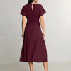 Lipsy Burgundy Red Knot Side Midi Dress