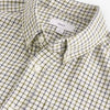 Ecru White Check Long Sleeve 100% Cotton Oxford Shirt