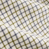 Ecru White Check Long Sleeve 100% Cotton Oxford Shirt