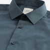 Petrol Blue Slim Fit Easy Care Single Cuff Shirt