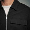 Black Zip-Up Shacket